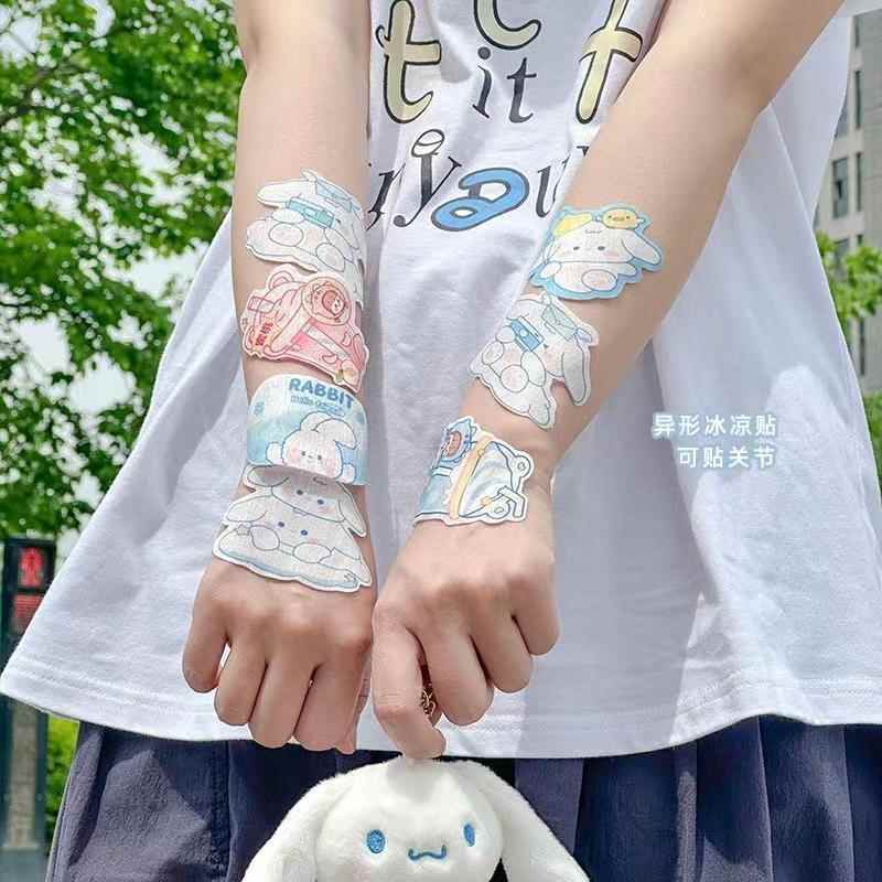 夏季学生卡通异形冰凉贴解暑冰贴手机凉贴凝胶散热清凉降温贴