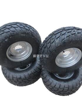 卡丁车配件 沙滩车前19X7-8 后18X9.50-8寸公路轮胎带铁轮毂一套