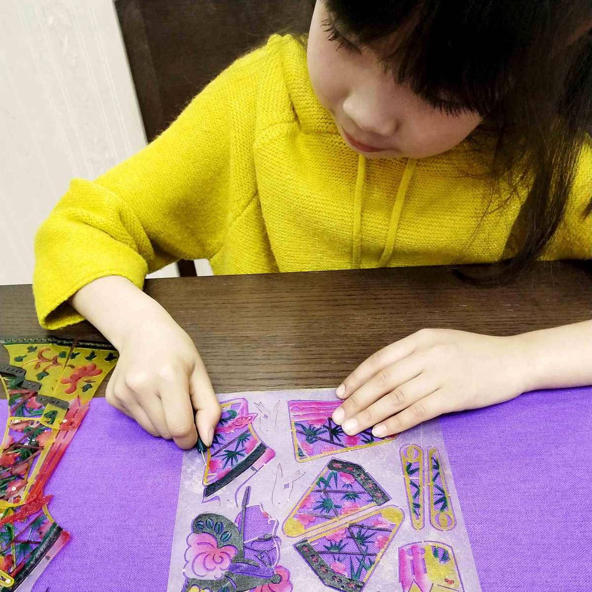 民间特色手工艺品皮影戏人偶手工diy道具幼儿园制作材料包儿童