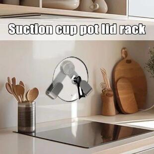 Rack Organizer Lid Storage Pan Cover Rotating Pot