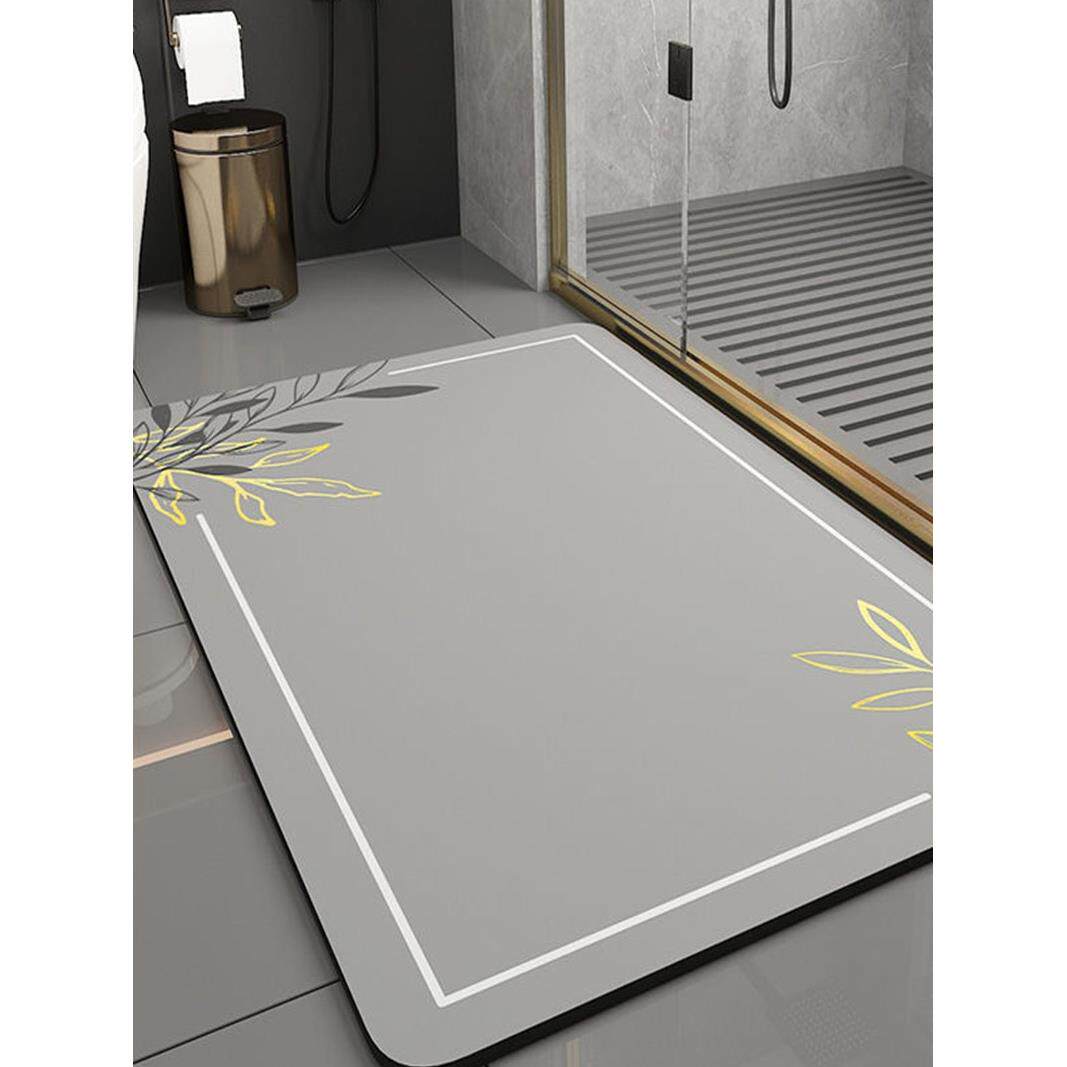 浴室地垫硅藻泥吸水垫卫生间厕所门口速干防水免洗垫防滑超软脚垫