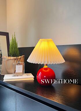 SweetHome *甜美复古 卧室温馨田园法式装饰陶瓷氛围夜灯小台灯