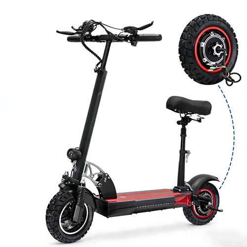 KUGOO M4pro电动滑板车配件 800W电机驱动轮10寸越野外胎电机轮胎