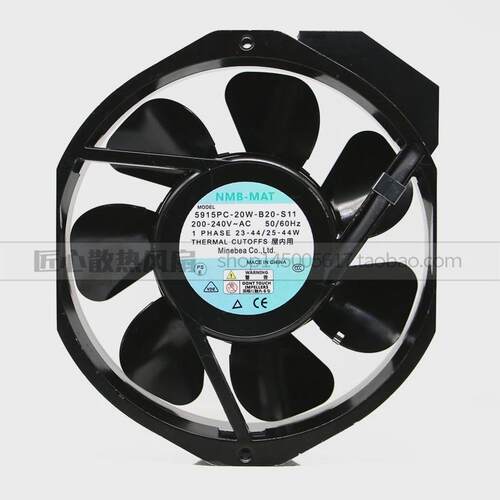 NMB-MAT 5915PC-20W-B20-S12/S11/S05 200V 17238 全金属铁叶风扇