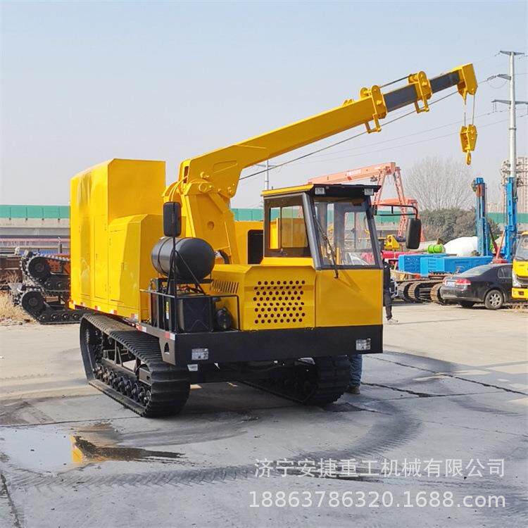 全地形应急履带发电车 30-200kw移动电站吊管机 5吨履带随车吊