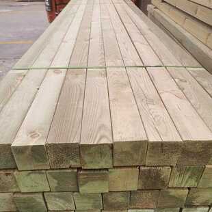 直销新款户外防腐木龙骨樟子松木方条阳台庭院栅栏实木板材望板方