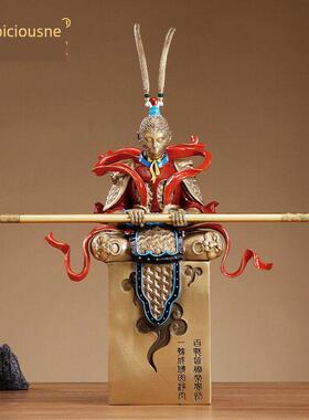 吉祥元全铜斗胜佛猴王孙悟空摆件猴王客厅入口办公室工艺品