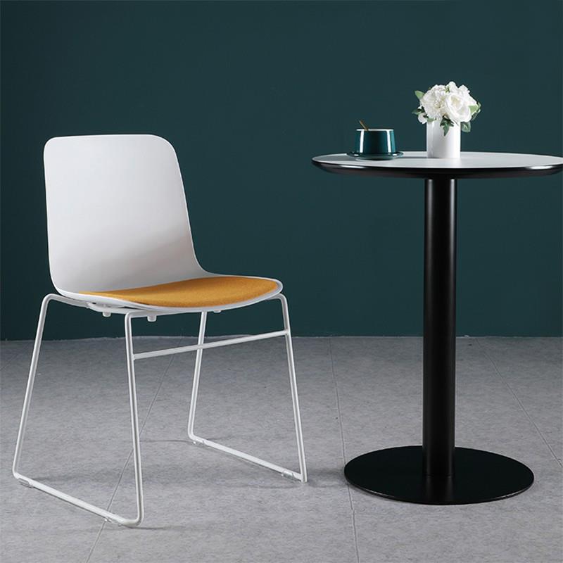 培训椅会议椅简约职员椅洽谈椅无扶手弓形椅会议室椅网布办公椅子