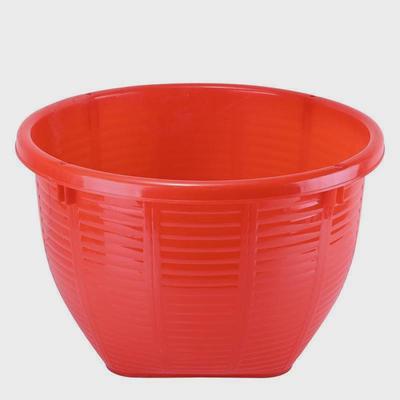 仿竹编箩筐蔬菜框兜大号周转筐加厚胶箩塑料箩筐圆西瓜水果框子