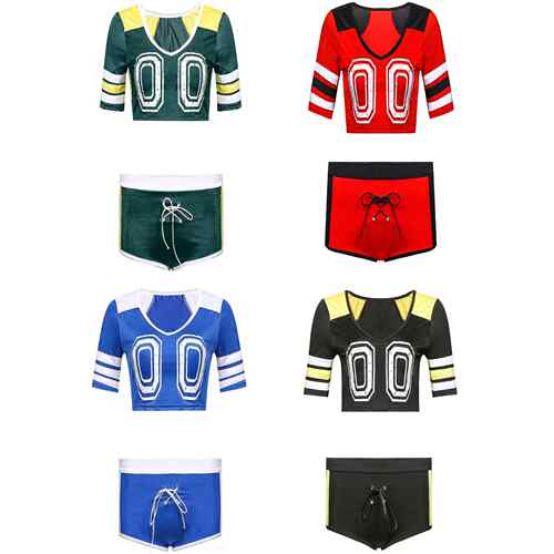 Ladies' three-point cheerleading costume stage