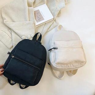 Nylon Backpack Preppy School Bags for Girls Cute Small