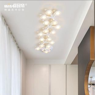 艺术入 饰堪走廊灯后现KPU代花创意时尚 斯 纳维亚吸顶长灯过道装