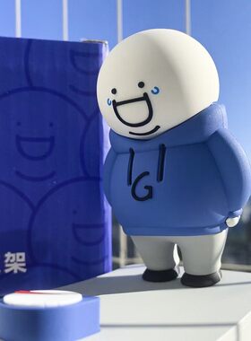 限购5/预售#小蓝和他的朋友G胖不倒翁摆件 公仔办公室装饰潮玩礼