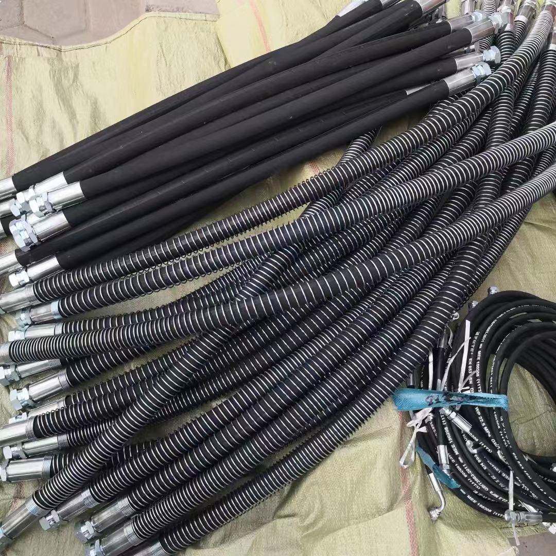 高压油管液捣锤管压胶管路炮头软管管路配件锤体管挖掘机破碎锤管