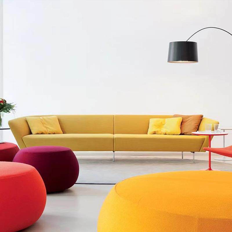 现在办公休闲沙发组合个性创意商务大堂休息区接待会客厅异形家具