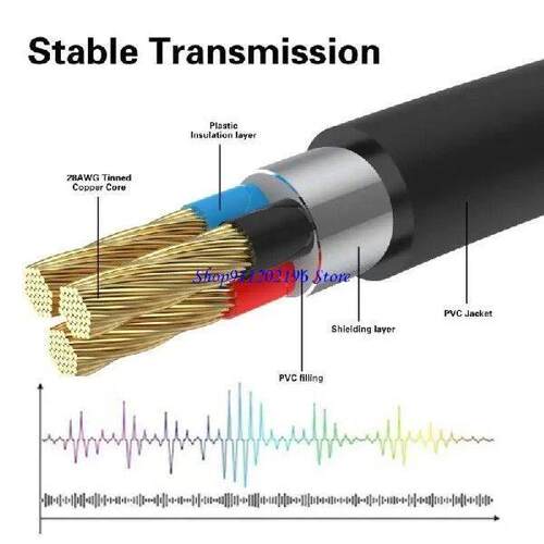 P82A 3.5mm Male to 2RCA Female Stereo Audios Cable for