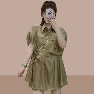 微胖两件套显瘦遮肉套装休闲时尚夏天套装女时髦洋气欧货活泼减龄