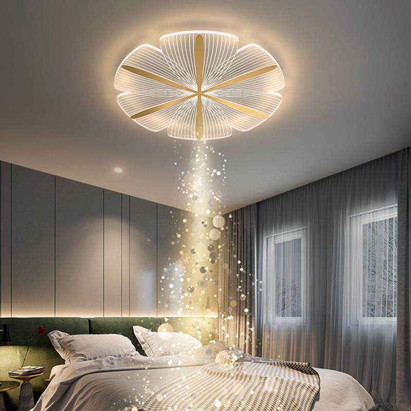 新款特亮亚克力花瓣灯 LED现代简约吸顶灯个性创意卧室灯公主房灯