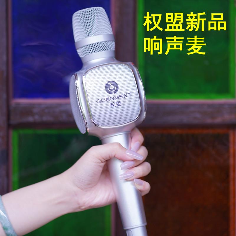 权盟响声麦话筒音响一体麦克风全民家用手机电视儿童无线蓝牙K歌