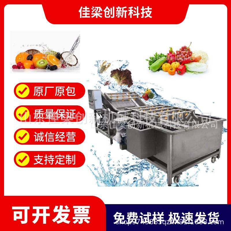 全自动多功能果蔬清洗机橘子脆桃大枣蓝莓枸杞清洗机高压喷淋