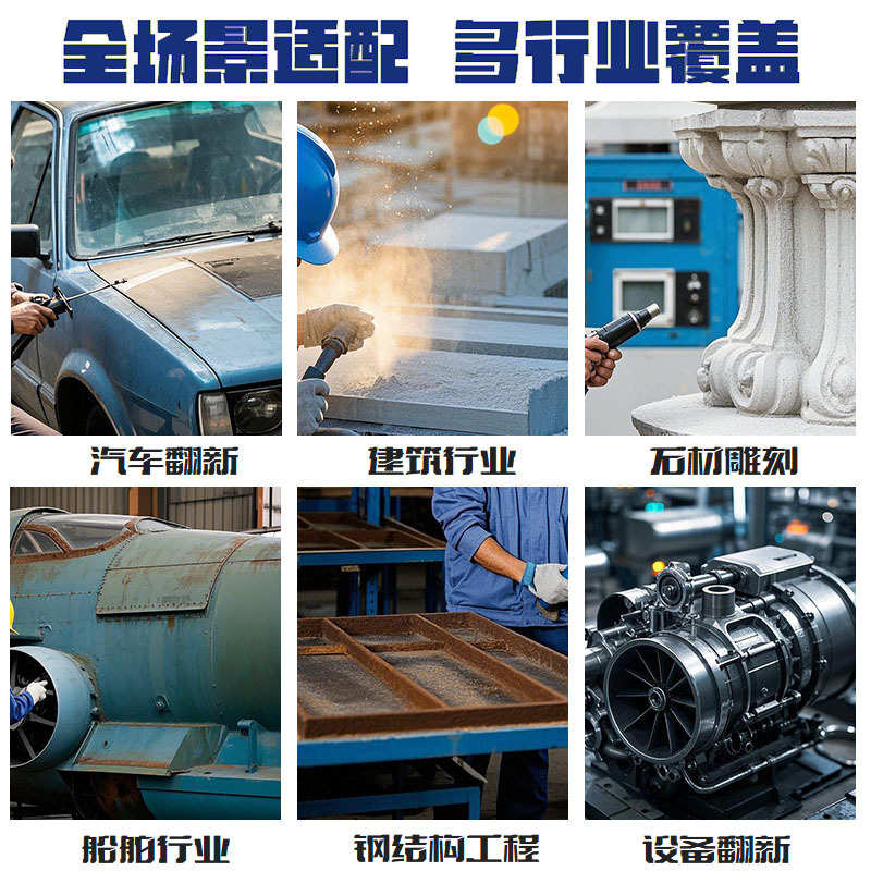 定制小型手动喷砂机抛光翻新五金汽配模具铝件喷砂处理除锈机设备