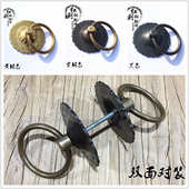 仿古纯铜玻璃门屏风隔扇花格扣手木大门拉手内外双面对装 门环把手