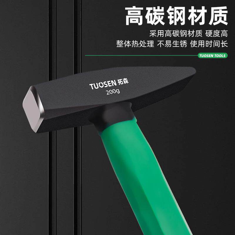 临沂五金工具鸭嘴锤纤维柄锤子工地建筑装修铁锤包塑钳工锤