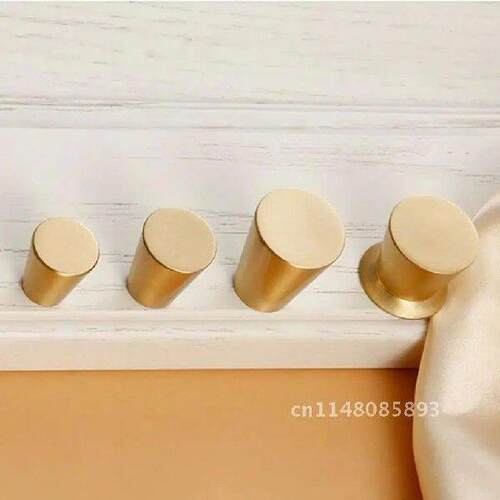 Simple Pull Handles Round Creative Wardrobe Decor Golden