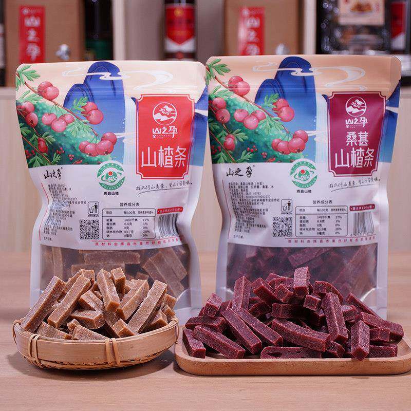 手工山楂条500g +桑葚山楂条1斤包装记忆中的 杜千里山楂