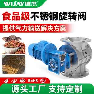 变频卸灰阀防卡防堵料动物饲料颗粒输送食品级不锈钢关风机