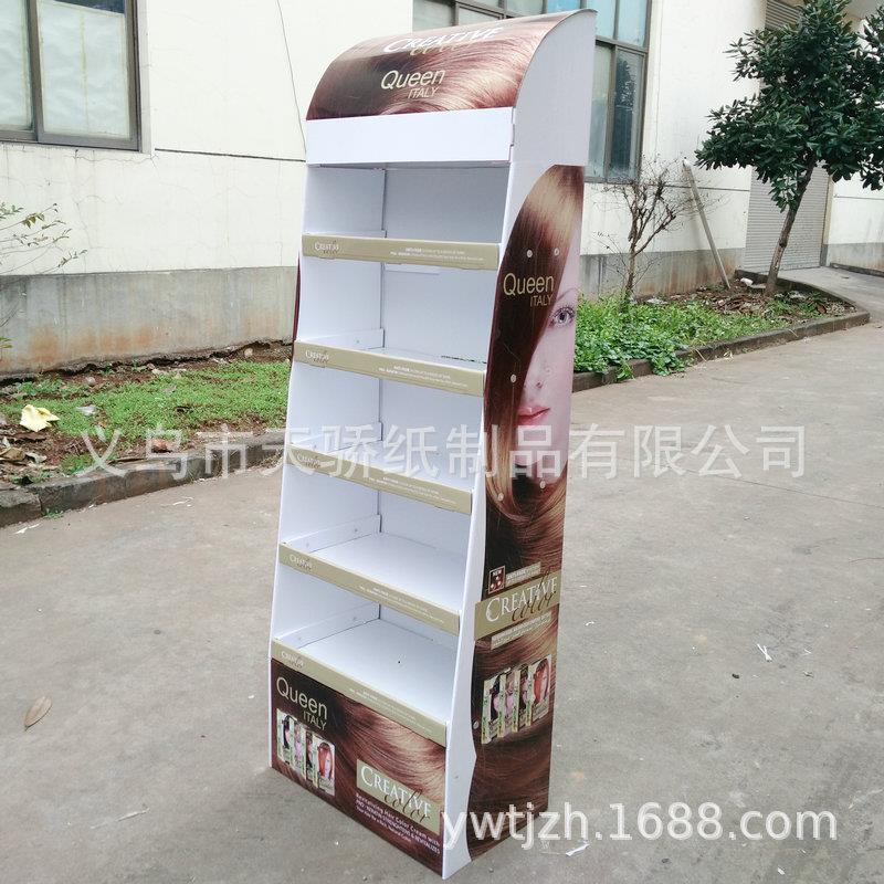 展示架厂家超市纸展示架 承重纸货架食品展架落地式通用纸货架