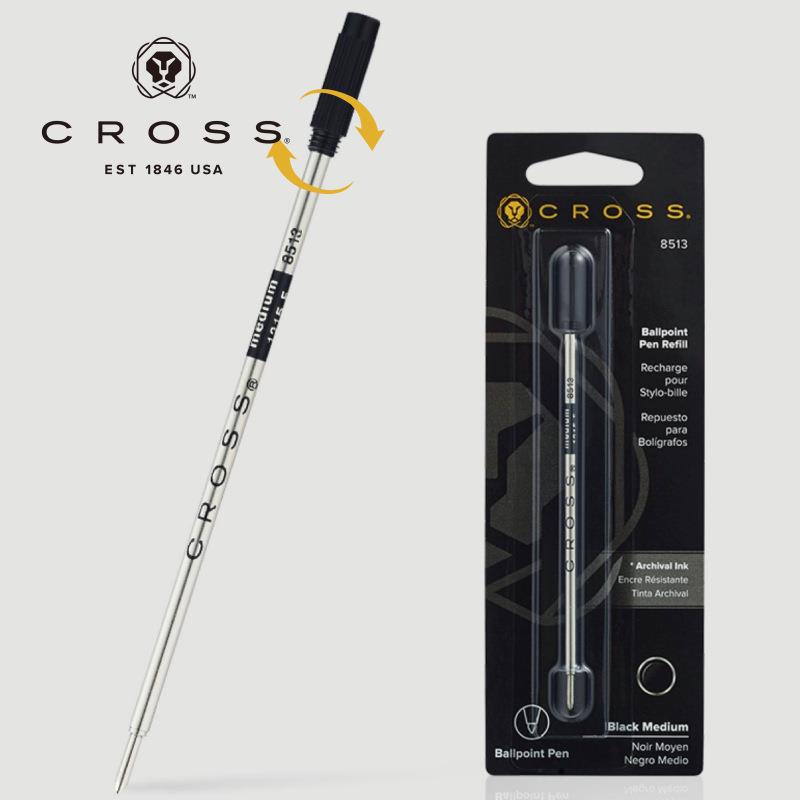 CROSS高仕原子笔通用笔芯圆珠笔替芯配件黑色/蓝色/红色