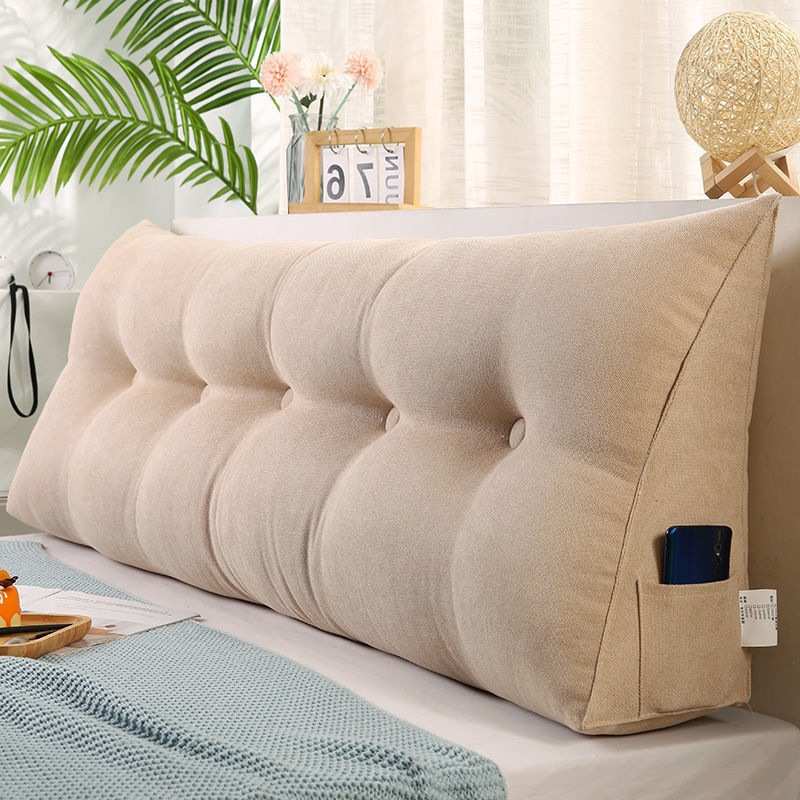 床头靠枕软包靠垫榻榻米靠背床头板靠背垫三角护腰可拆洗床上抱枕