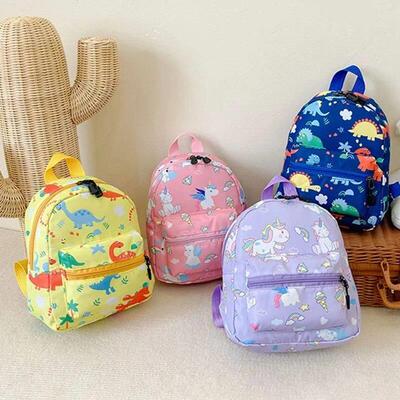 Kids Schoolbag Cartoon Dinosaur Unicorn Pattern Children Bac