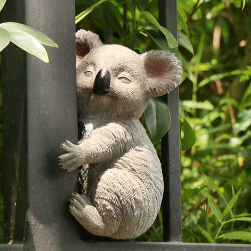 景观花园吊装饰园林考拉挂件工艺品摆件庭院动物树脂仿真件户外