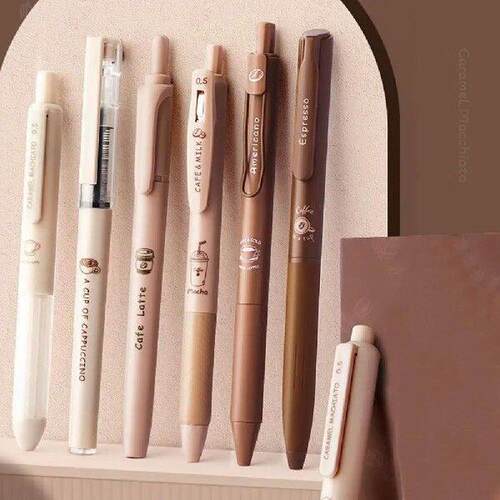 Gel Pens Cute Coffee Pens Smooth Writing Gel Ink