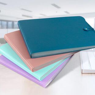 七格风琴包A4生学子收纳袋资料册多层卷文欧斯尼os件办公 厂家竖式