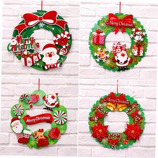 Christmas decorations 40CM paper glitter wreath 圣诞花环