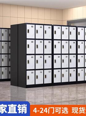 色员柜更衣柜健身房存工包彩柜浴AX-GYG室换衣铁柜子皮柜带感应锁