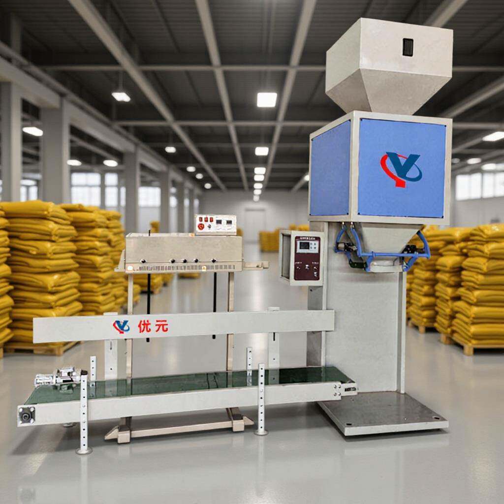 全自动颗粒有机肥包装机5-50kg定量称重灌装机双斗饲料打包秤