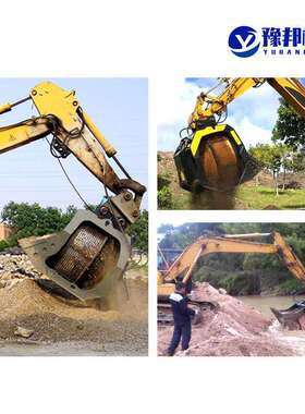 河道洗筛沙多挖机滚筒功石能筒砂分筛离分笼筛分斗滚筒筛挖滚机旋