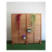 防腐木百隔叶栏户外木栅栏实木缩庭院KXQ栅断阳台护栏装 饰伸网格