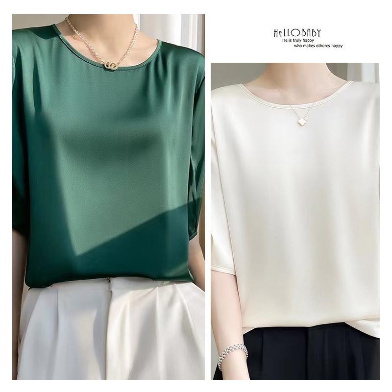 top T-shirt mid-sleeve loose women for T-shirt sleeve