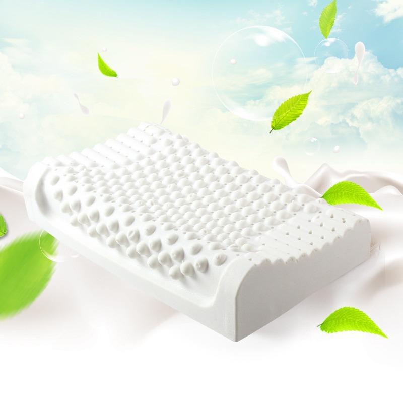 乳胶枕颈椎枕按压粒枕头学生枕芯青少年成人单枕