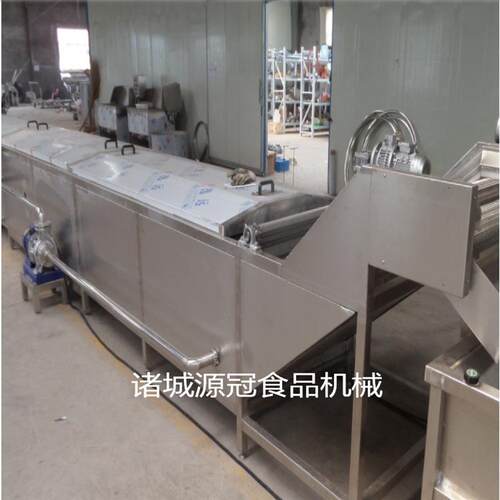 全自动蒸煮漂烫机 果蔬鸡爪海产品预煮机 豆角竹笋网带式杀青机