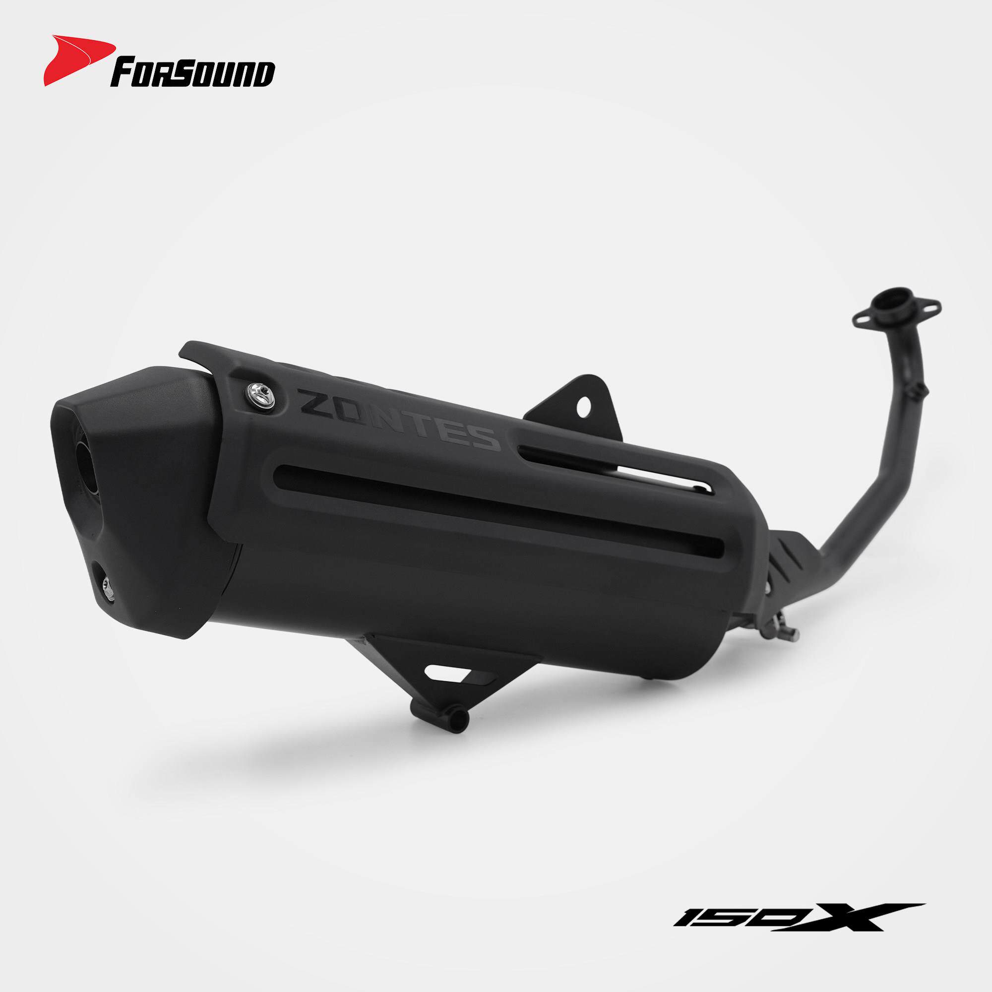 FORSOUND声浪适用于升仕150x改装原厂外观不锈钢排气管全段150V