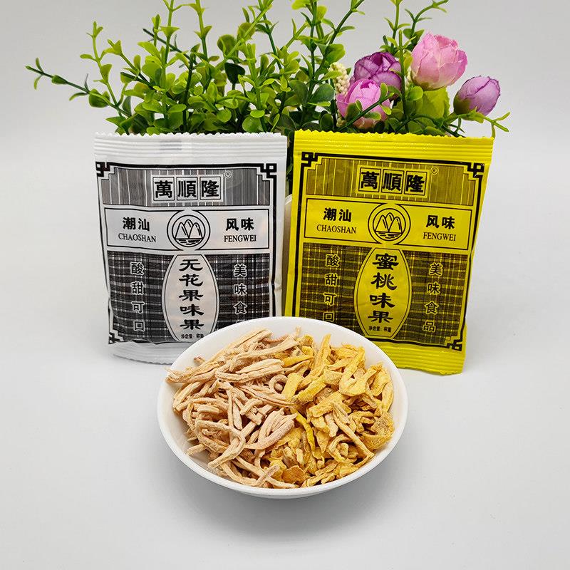 万顺隆无花果味果地瓜丝500g散装蜜桃80后怀旧零食品休闲蜜饯包装