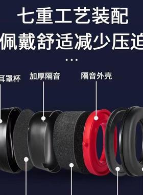 隔音耳超级强防EM5002A噪音罩降噪防噪业工业级睡觉睡眠超专用耳