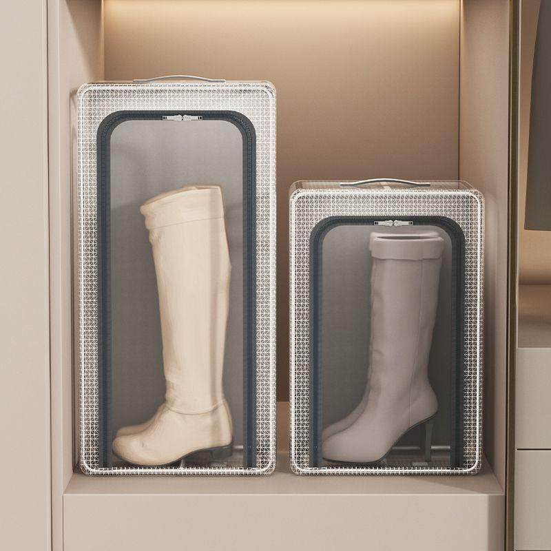 鞋盒鞋子收纳神器省空间透明鞋柜放靴子鞋托床底可折叠免安装鞋架,收纳整理,首饰盒,淘宝优惠券,粉丝福利购,淘宝优惠卷