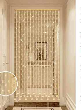 水孔晶葫芦珠帘门吊帘客厅隔断帘帘关过道新款100926吊饰免打玄串